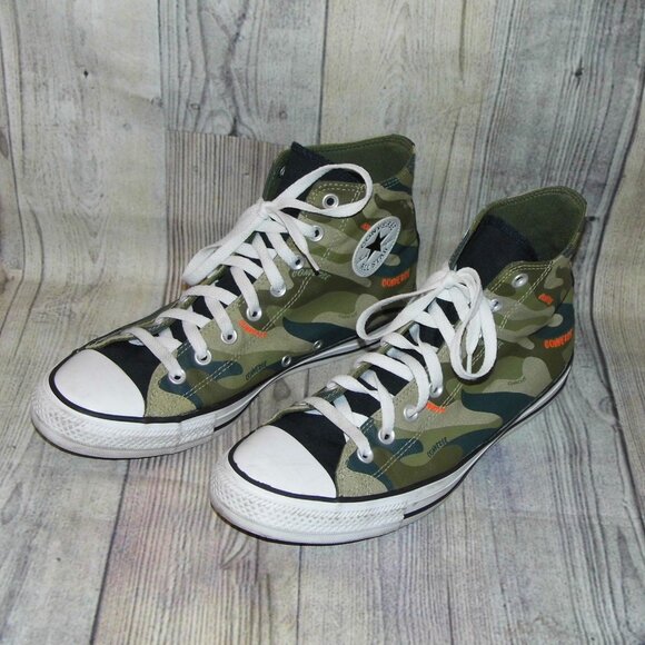 CONVERSE Chuck Taylor AS HI Light Field Surplus Camo Sneakers Mens Size 10 - Picture 3 of 7